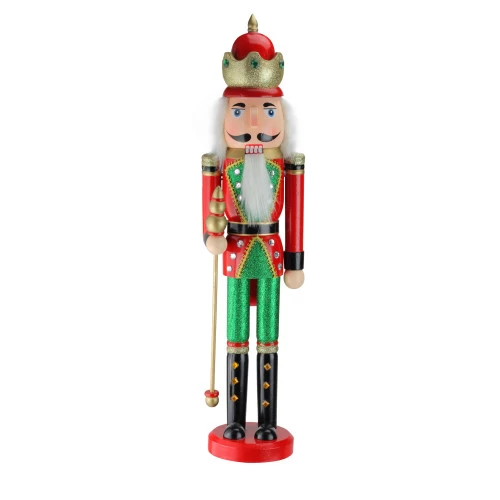 Northlight 24" Red And Green Wooden Christmas Nutcracker King With Scepter 3 Northlight 24" Red And Green Wooden Christmas Nutcracker King With Scepter
