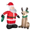 Gemmy Airblown Inflatable Wreath Toss 2 Pack Light Up Santa & Reindeer -Christmas Decorations Shop wreath5515ebay 35406.1653951233.386.513